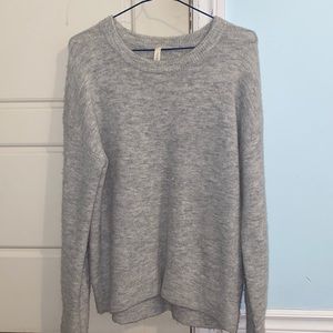 Aritzia Gray Mohair Knit